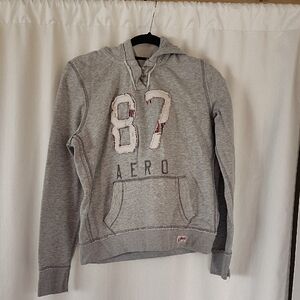 Aeropostale Gray Hoodie Sweater Y2k Vintage